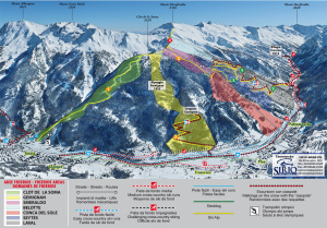 Mappa Pragelato Natural Terrain con Legenda