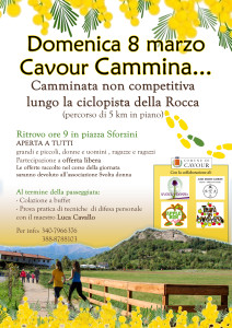 cavour cammina 8 marzo