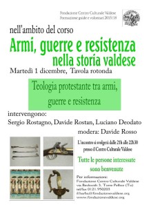 armi resistenza valdese