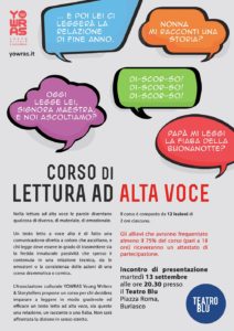 Corso alta voce Teatro Blu 13-09-2016