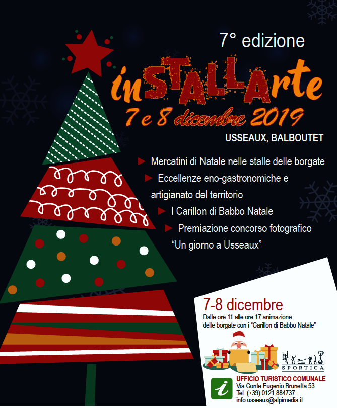 Mercatini Di Natale 8 Dicembre.Pineroloplay It Installarte 2019 I Mercatini Natalizi Nelle Stalle Di Usseaux Da Sabato 7 12